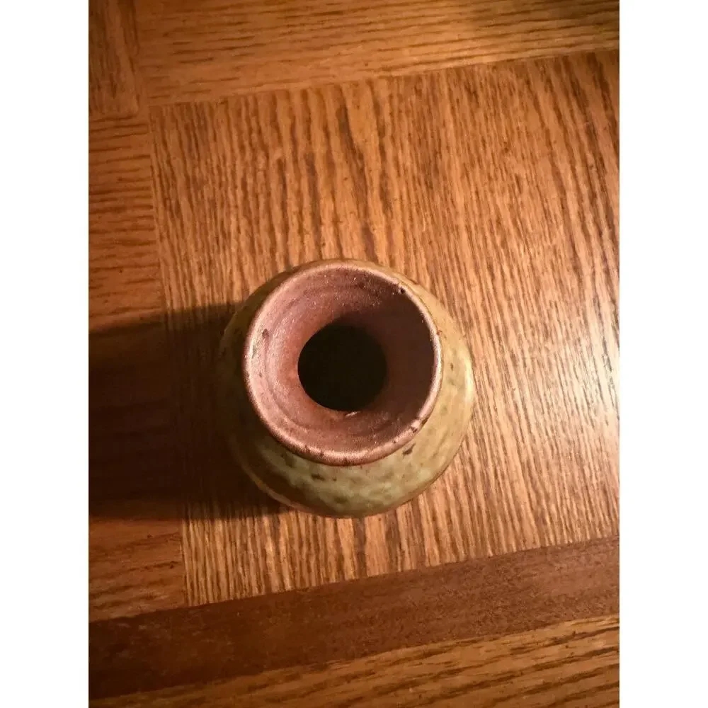 Vintage Hand Thrown Studio Pottery Bud‎ Vase - Wabi Sabi Modern Decor- Unsigned